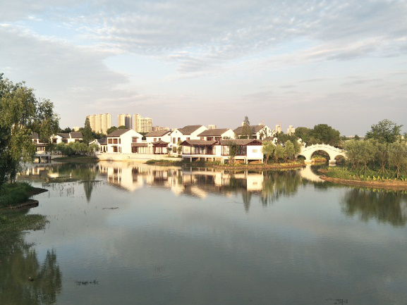 小組在黃岡市遺愛湖公園和荊州市濱江公園領略了城市公園的魅力,又在